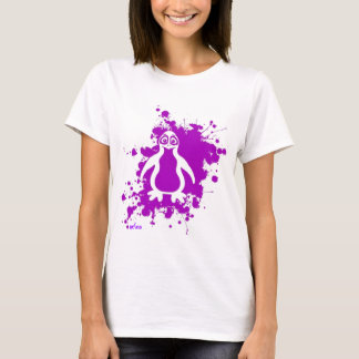 Camiseta Pinguim roxo