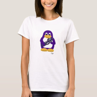 Camiseta Pinguim roxo