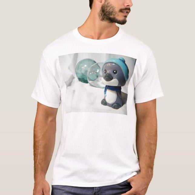 Camiseta Pinguim roxo mim (Frente)