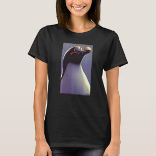 Camiseta Pinguim-Sol Pássaros Selvagens Aves do Mar do Sul