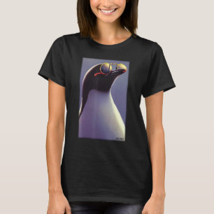 Camiseta Pinguim-Sol Pássaros Selvagens Aves do Mar do Sul