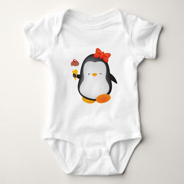 Camiseta pinguim Sorvete (Frente)