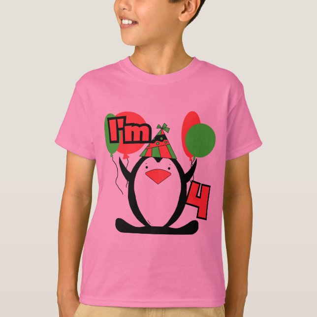 Camiseta Pinguim sou 4 t shirts e presentes (Frente)