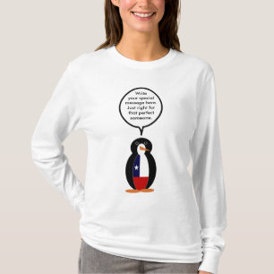 Camiseta Pinguim Srta. Chilena Personalizada