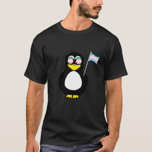 Camiseta Pinguim Trans Orgulho Transexual do Orgulho Transe