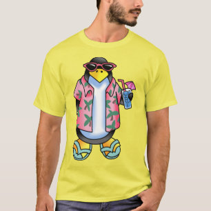 Camiseta Pinguim tropical