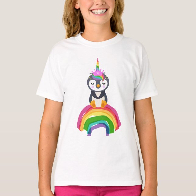 Camiseta Pinguim unicórnio (Frente)