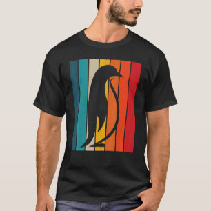 Camiseta Pinguin Retro Vintage 60s 70s Pássaro Sunset