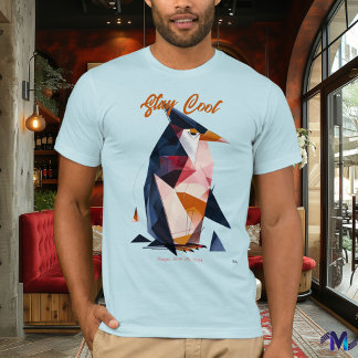 Camiseta Pingüino Abstracto Moderno