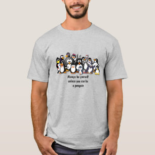 Camiseta Pinguins animados e bonitos