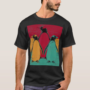 Camiseta Pinguins Animais Antárticos Presente Zoológico Ret