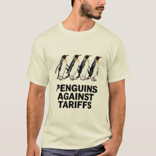 Camiseta Pinguins Antigos Protestam Contra Tarifas Engraçad