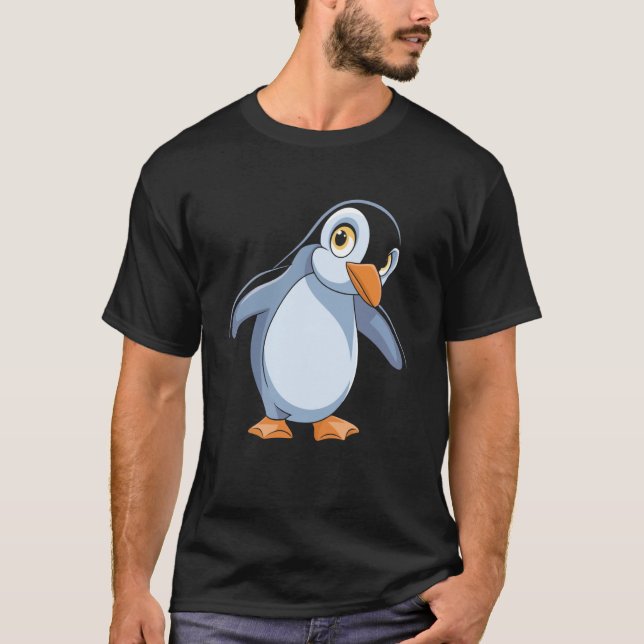 Camiseta Pinguins bonitos presentes para garotas e mulheres (Frente)