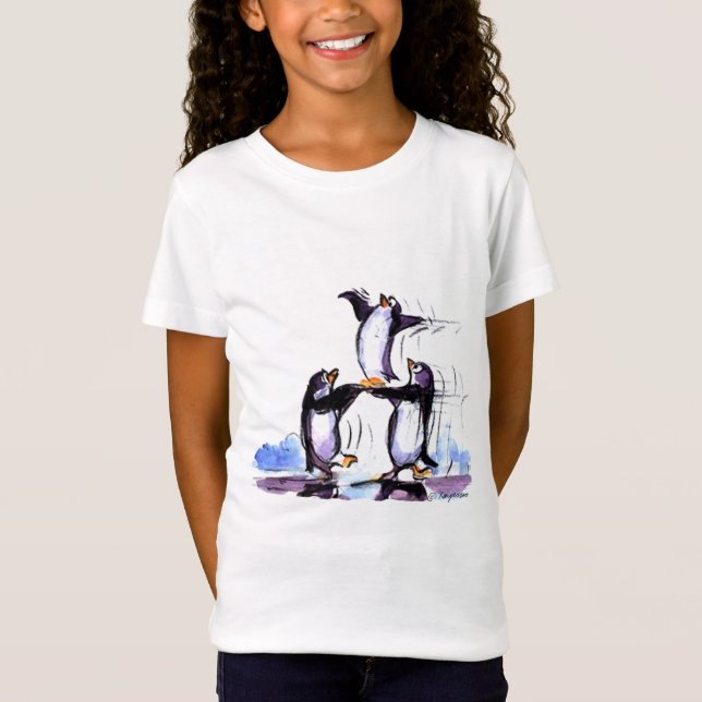 Camiseta pinguins brincalhão (Frente)