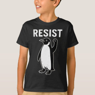 Camiseta Pinguins Contra Ativista Pinguim Resistem