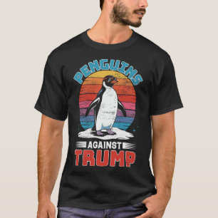 Camiseta Pinguins Contra Trump Penguin Flippers Up Anti Tr