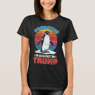 Camiseta Pinguins Contra Trump Penguin Flippers Up Anti Tr