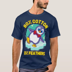 Camiseta Pinguins Cute Penguin 80 Algodão 20 Penas2