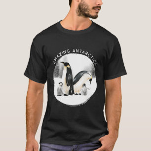 Camiseta Pinguins de Aquarela Antártica