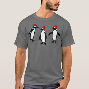 Camiseta Pinguins de dança de Natal