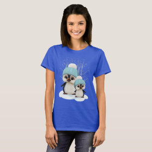 Camiseta Pinguins de menino bonito
