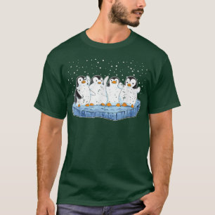Camiseta Pinguins de Neve Zoo Animal Antártico Amante de os