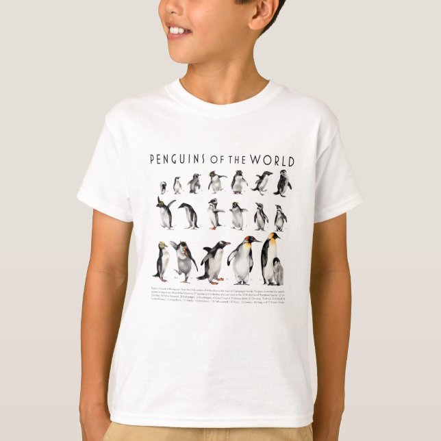 Camiseta Pinguins do Mundo (Frente)