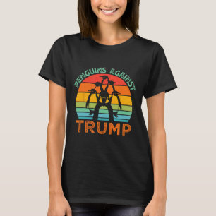 Camiseta Pinguins Engraçados Contra Trump Tarifa Trump Engr