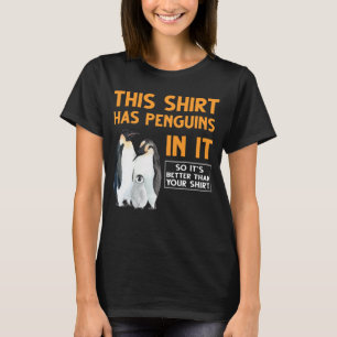 Camiseta Pinguins Engraçados da Família Penguin