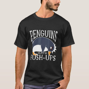 Camiseta Pinguins Engraçados Odeiam Empurrar Ups