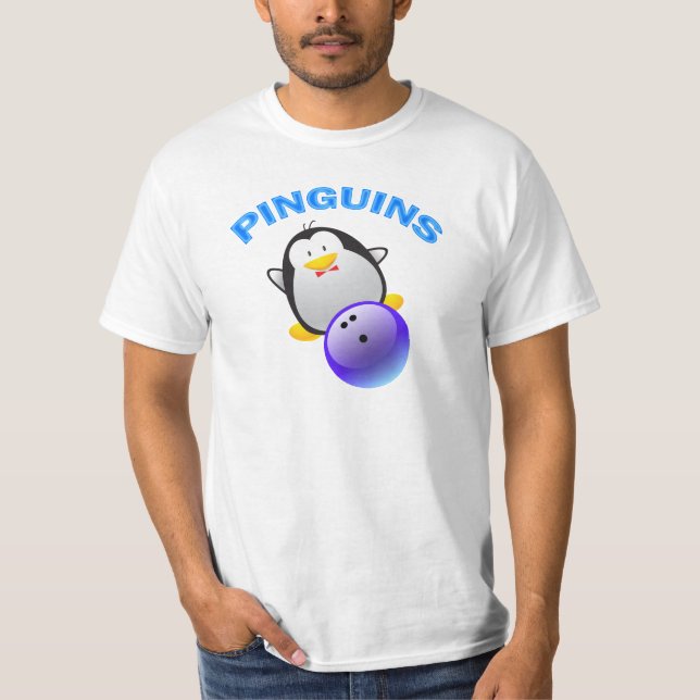 CAMISETA PINGUINS - EQUIPE DA BOLICHE (Frente)