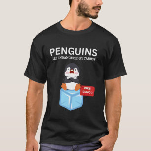 Camiseta Pinguins Estão em Perigo por Tarifas Pinguim Engra