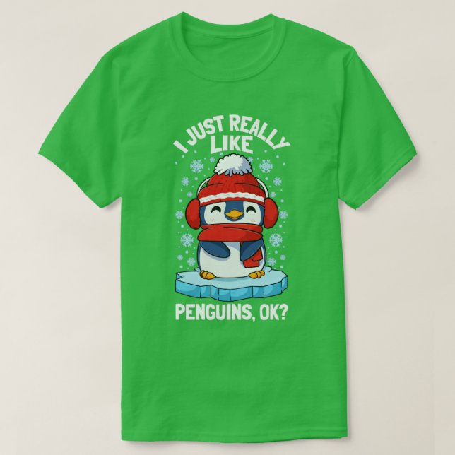 Camiseta Pinguins Eu Gosto Muito De Pinguins2 (Frente do Design)