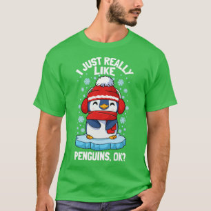 Camiseta Pinguins Eu Gosto Muito De Pinguins2