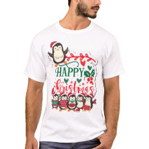 Pinguins Felizes de Natal