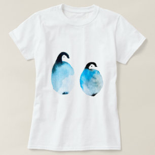 Camiseta Pinguins fofos aquarela