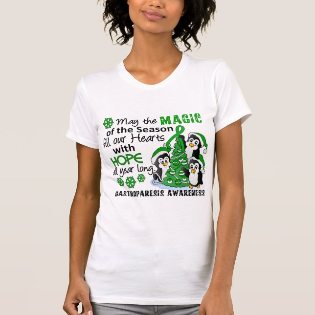 Camiseta Pinguins Gastroparesis do Natal (Frente)