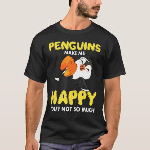 Camiseta Pinguins Me Fazem Feliz E Rem Sobre O Pinguim