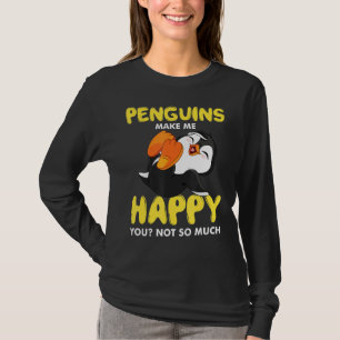 Camiseta Pinguins Me Fazem Feliz E Rem Sobre O Pinguim