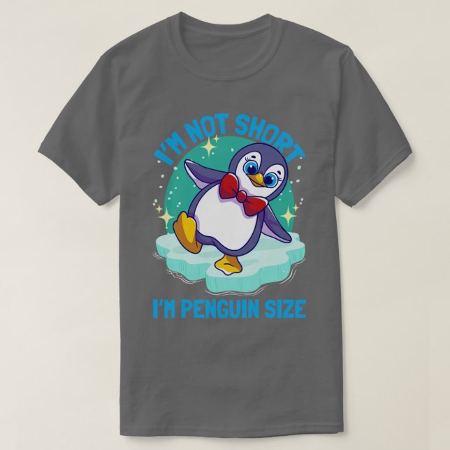 Camiseta Pinguins Não De Tamanho Curto Im Do Pinguim3 (Frente do Design)