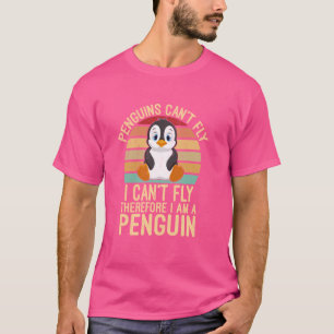 Camiseta Pinguins não voam, não voam, então, Caneta engraça