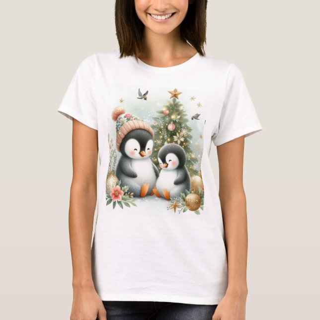 Camiseta Pinguins Natal (Frente)