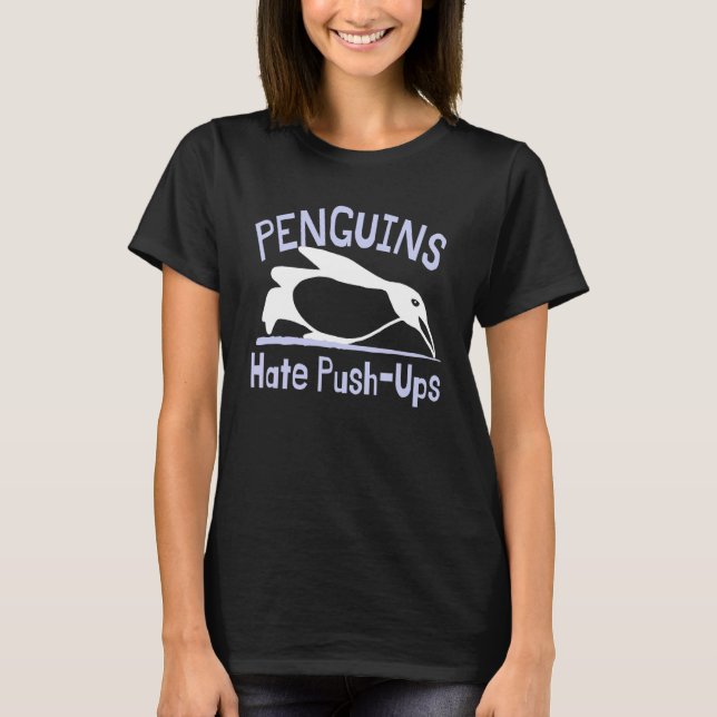 Camiseta Pinguins Odeiam Ups (Frente)
