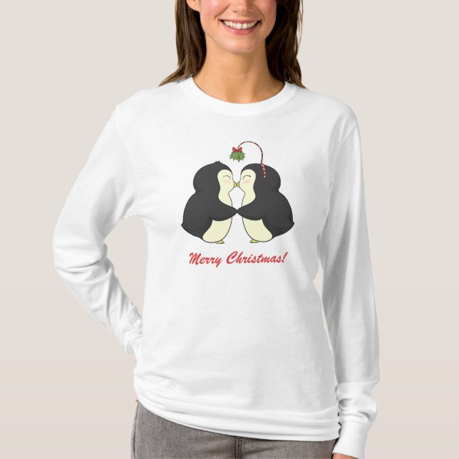 Camiseta Pinguins pequenos alegres (Frente)