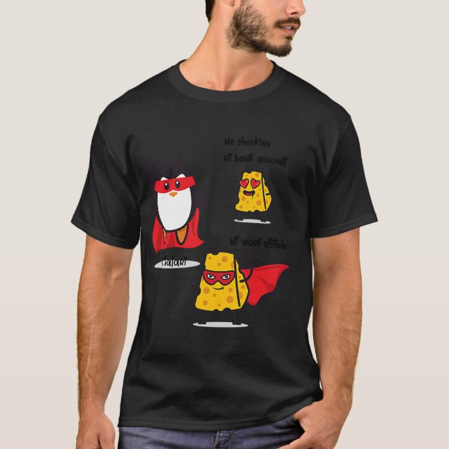 Camiseta pinguins pinguins pinguins bonitinho salário de pá (Frente)