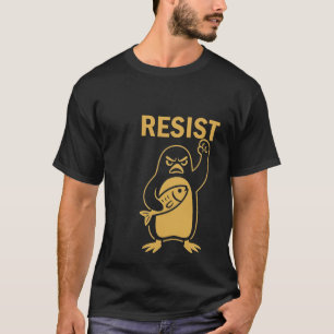 Camiseta Pinguins resistem a camisa, nadadeiras para cima T