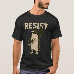 Camiseta Pinguins Resistem ao Ativismo Vintage Engraçado Ho