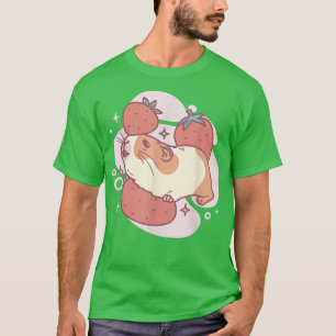 Camiseta Pinheiro-Da-Guiné E Morangos Morango-Morango Pet