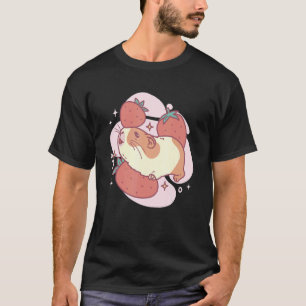 Camiseta Pinheiro-Da-Guiné E Morangos Morango-Morango Pet