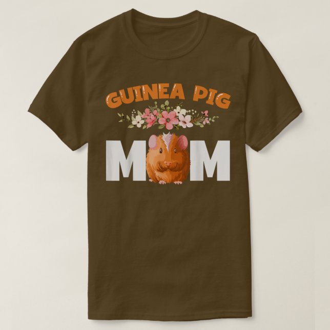 Camiseta Pinheiro-da-índia bonitinho Pig Mãe Guiné Pig M (Frente do Design)